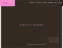 Tablet Screenshot of federicibrands.com